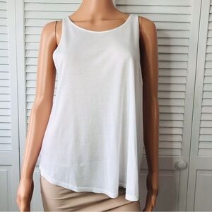 PIECE APPAREL White Lightweight Tank Top Size Medium